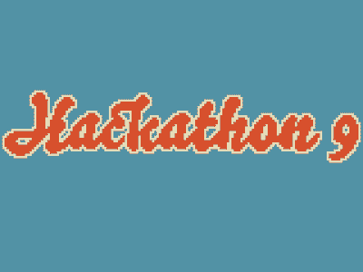 Hackathon Pixel Logo logo pixel art pixels typography 8 bit