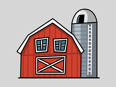 Vermont Barn barn emoji farm illustration vermont