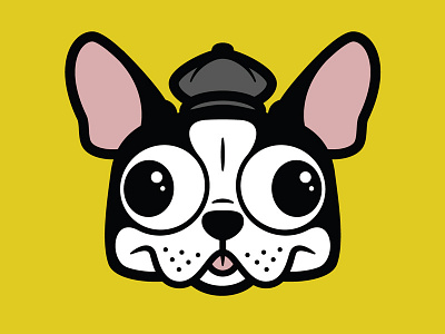 Sophie dog hat illustrator vector