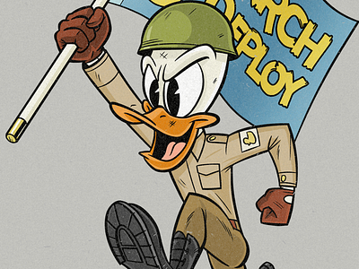 Battle Duck Illustration illustration ipad ipad pro logo sketchbook pro