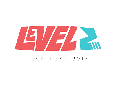 Level Up 2 custom illustrator logo logo design negative space tech conference typography vector