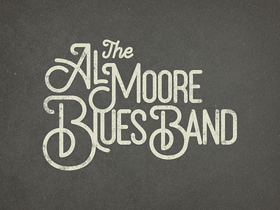 Al Moore Blues Band Logo illustrator logo logo design photoshop typography