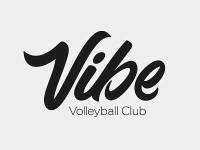 Vibe Volleyball Club Logo branding design illustrator logo logo design typography vector