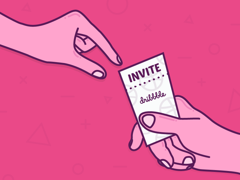 Hi Dribbble! illustrator dribbble invite ticket illustration welcome hi