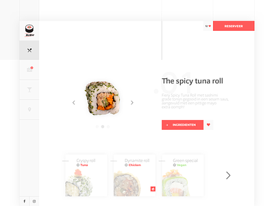 Sushi website idea design food sketch sushi ui ux webdesign website