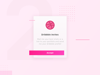 2 Dribbble invites! accept design dribbble invitation invite sketch