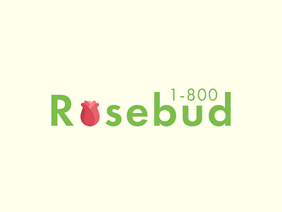 #ThirtyLogos Day 06 - 1-800 Rosebud challenge logo logo design rose rosebud thirty logos thirtylogo