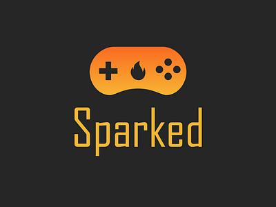 #ThirtyLogos Day 08 - Sparked challenge game gamepad logo logo design spark sparked thirty logos thirtylogo