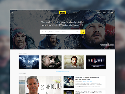 IMDb Homepage Re-design