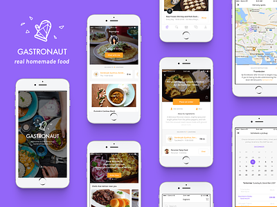 Gastronaut App Design app appdesign ios mobile ui ux uxdesign