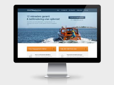 Yet another one-page client design! marine one page one page web design web template