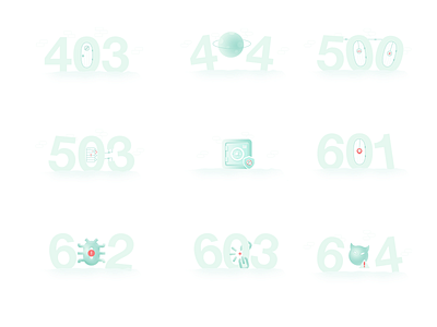 404 icon im chat ui vector 插图