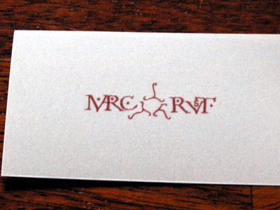 Vellum Paper Calling Card business card calling card gothic vellum