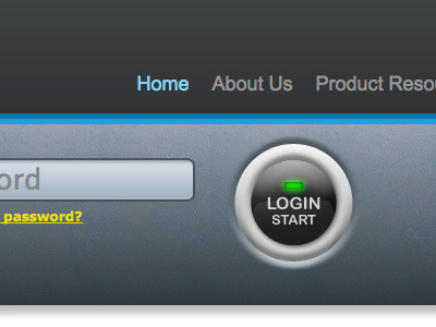 Start your engine login button