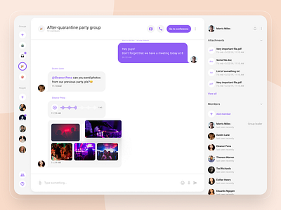 Group-oriented chat platform