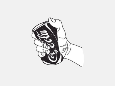 Coca-Cola logo, Black and white Pattern, Coca Cola logo