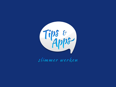 Tips en Apps Logo apps blue cloud logo tips white