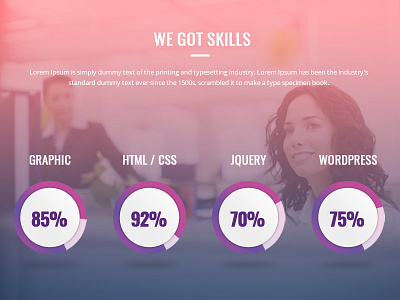 Designer skills progress bar graphic design uiux design web design web layout