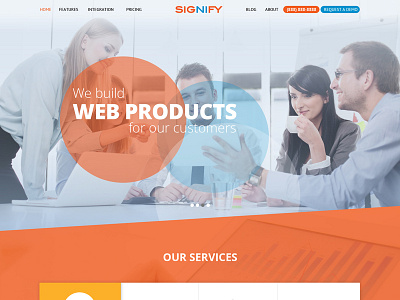 Signify Web Layout graphic design uiux design web design web layout