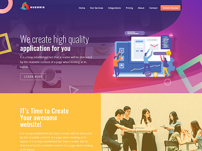 Colorful Web Layout application design graphic design uiux design web layout website