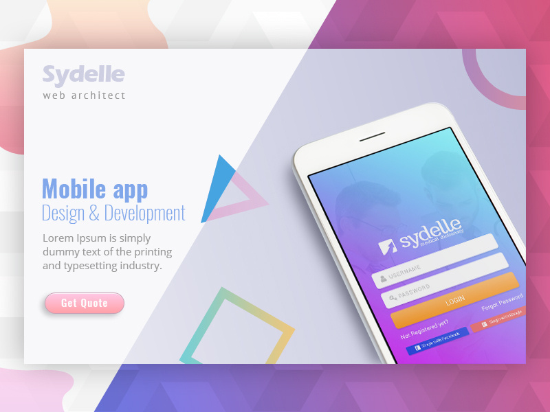 Mobile App Design Development Banner By Harrison Rebello On Dribbble