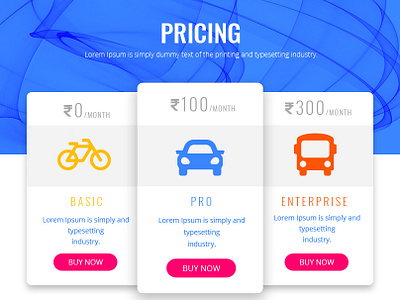 Pricing Page Design photoshop uiux design web design web layout