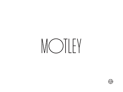 The Motley identity logo typography urban development