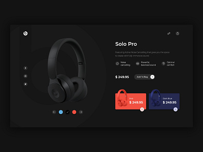 Beats Headphone - Concept UI Design