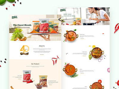 FMCG - Website Design design ui web