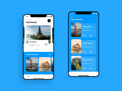 Travel App for booking - Concept Design app design ui ux
