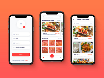 Foodie Point - Concept Mobile App UI Design app design ui