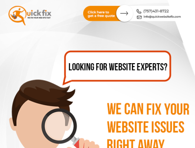 Quick Fix Official Website graphic design website