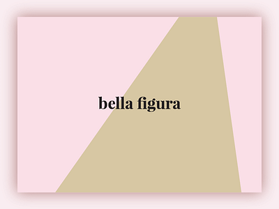 Bella Figura color combination color project colors italian poster typography