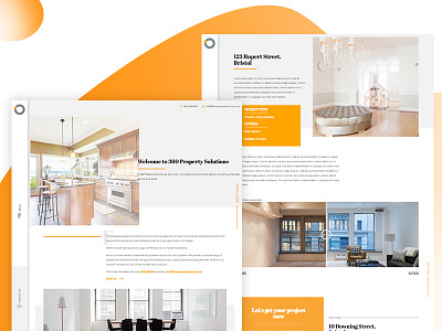 360 Property Solutions clean design desktop responsive ui ux website white