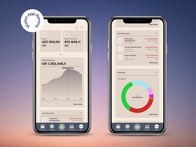 Wallet App Rework Dashboard UI branding design graphic design mobileapp redesign ui