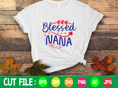 Blessed Nana SVG Design design designer graphic design illustration logo svg typography vector vector tracing