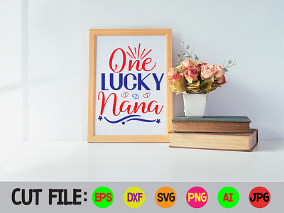 One Lucky Nana SVG Design