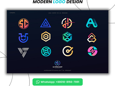 Modern logo design.