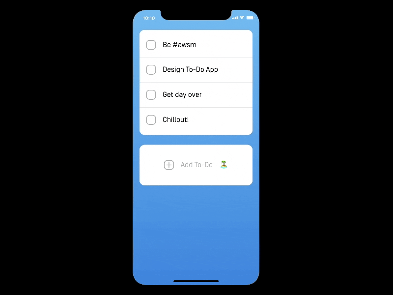 ToDo App by Hannes on Dribbble