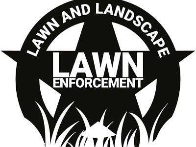 Lawn Enforcement - Logo branding design illustration logo