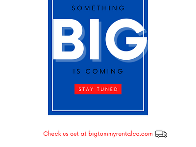 Big Tommy Rental Co - Facebook Ad