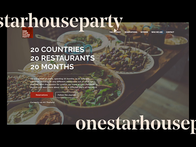 One Star House Party | Web Design 2d animation branding design inspiration prototype animation ui web web design website