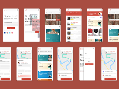 Buk - Book Finding App app design case study graphic design inspiration map mobile mobile app user experience user interface uxui web app web design