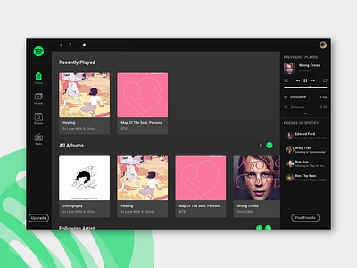 Spotify Redesign Challenge animation app design challenge design inspiration ui ux ui web design