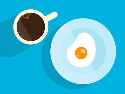 Coffee & Egg coffee egg illustration vector