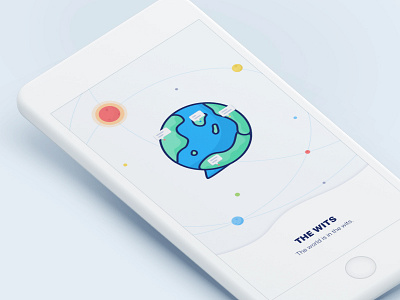 Wits splash screen app earth planet splash screen ui ux wits