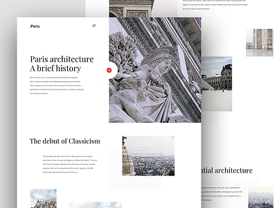 Paris architecture - website