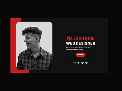 Simple Portfolio Website Design design designer portfolio portfoliodesign ui ux webdesign webdesigner