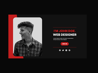 Simple Portfolio Website Design