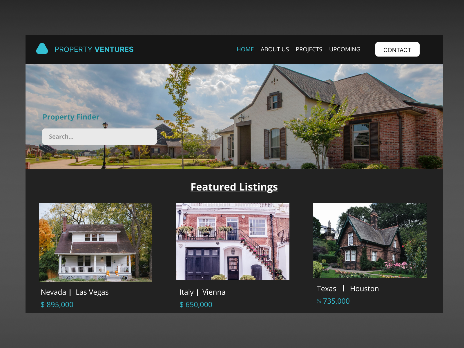 Real Estate site Landing Page Design by Samuel Ernst on Dribbble